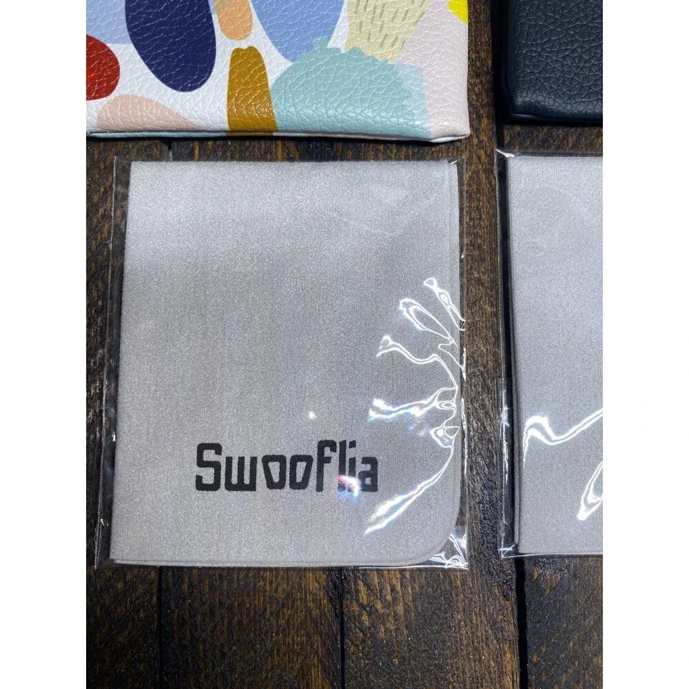 2 Pk Glasses Case Squeeze Top Soft Sunglass Eyeglasses